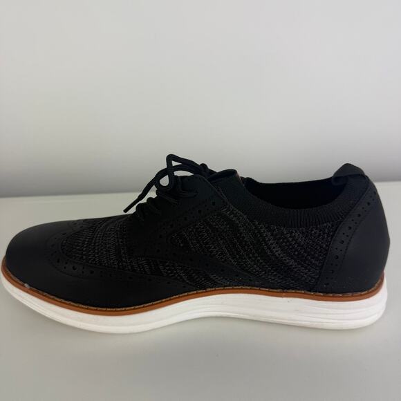 Bruno Marc Mens KnitFlex SmartCraft Mesh Oxfords Lace-Up Black/White Shoes 10.5 - Picture 5 of 10